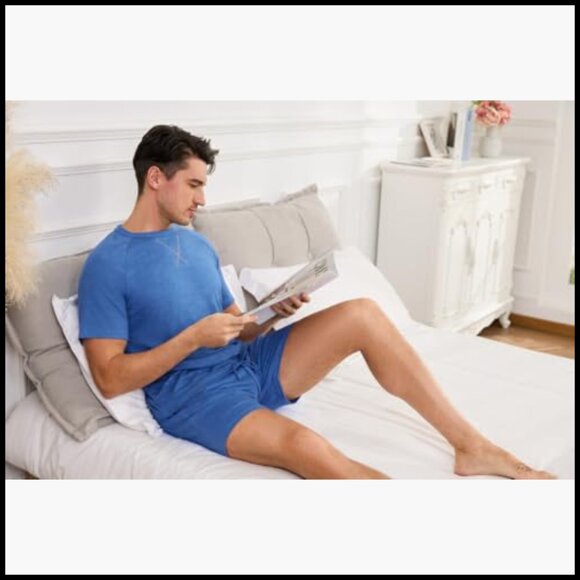 Cotton Pajama Set with Pockets, Lightweight Sleepwear - Picture 5 of 7